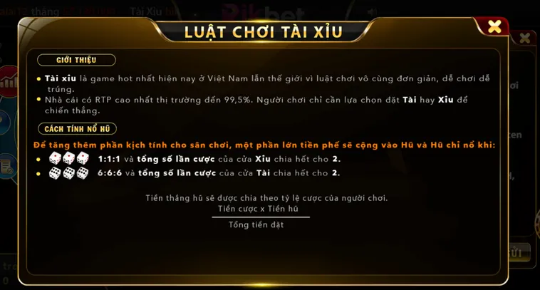 Khám Phá Thế Giới Tài Xỉu Live Tại RikBet Đẳng Cấp Nhất Cho Mọi Cao Thủ